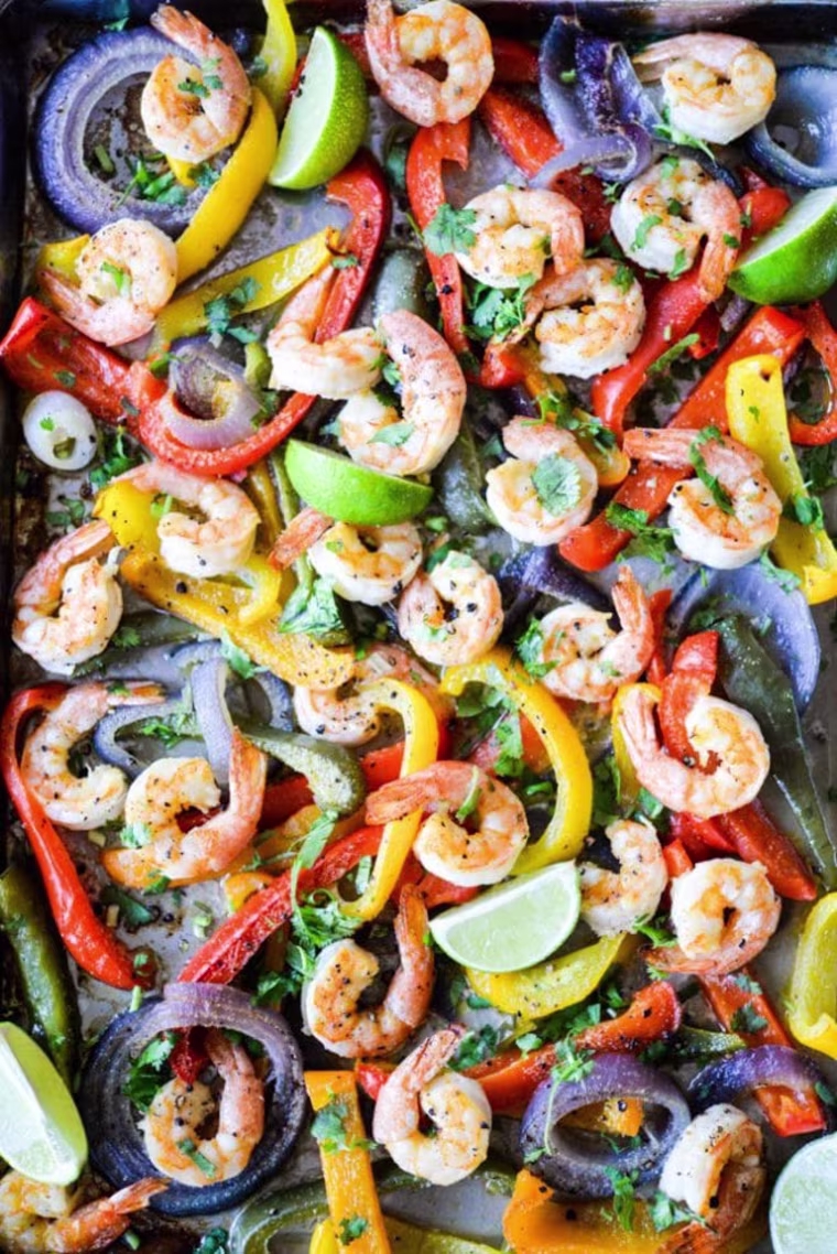 Shrimp Fajita Sheet Pan Dinner