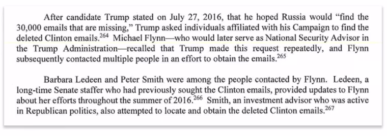 Image: A page from the Mueller report.