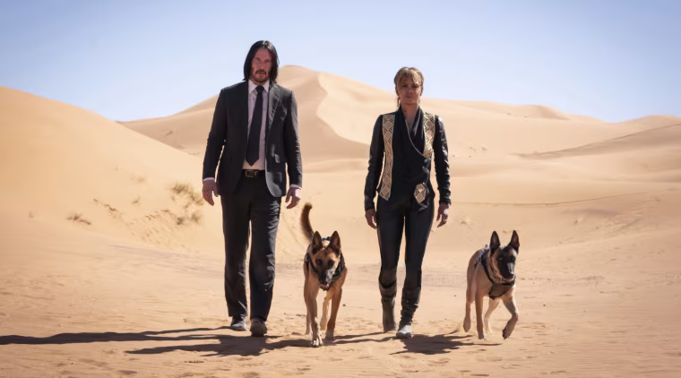 Image: Keanu Reeves and Halle Berry JOHN WICK: CHAPTER 3