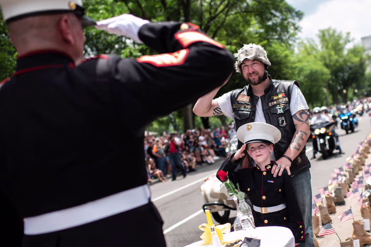 Image: US-MEMORIAL DAY-ROLLING THUNDER-VETERANS
