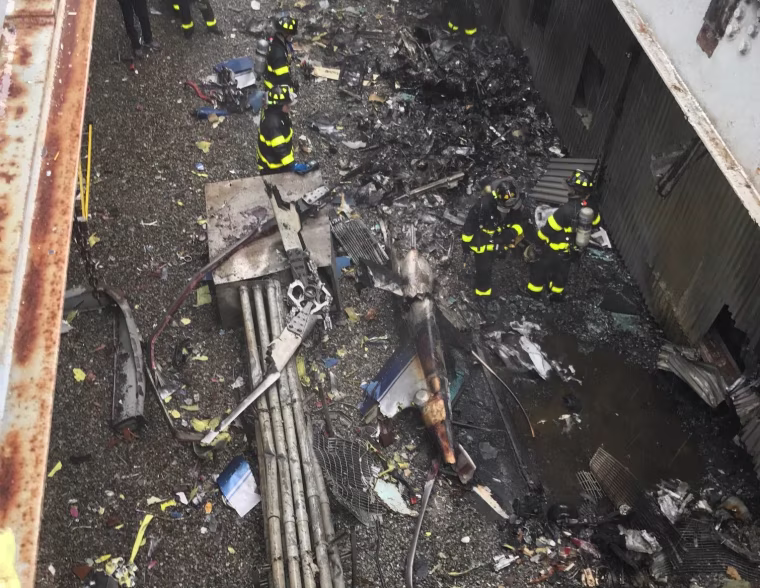 Image: Helicopter crash in New York