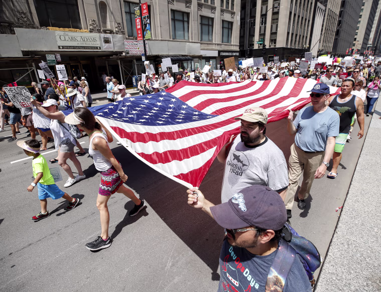 Image: Thousands join in nationwide protests against immigration policies of President Trump