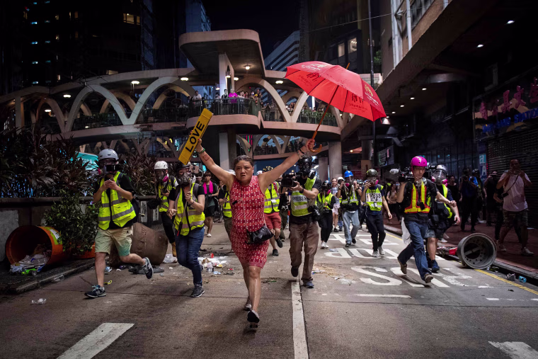Image: TOPSHOT-HONG KONG-CHINA-POLITICS-UNREST-CRIME