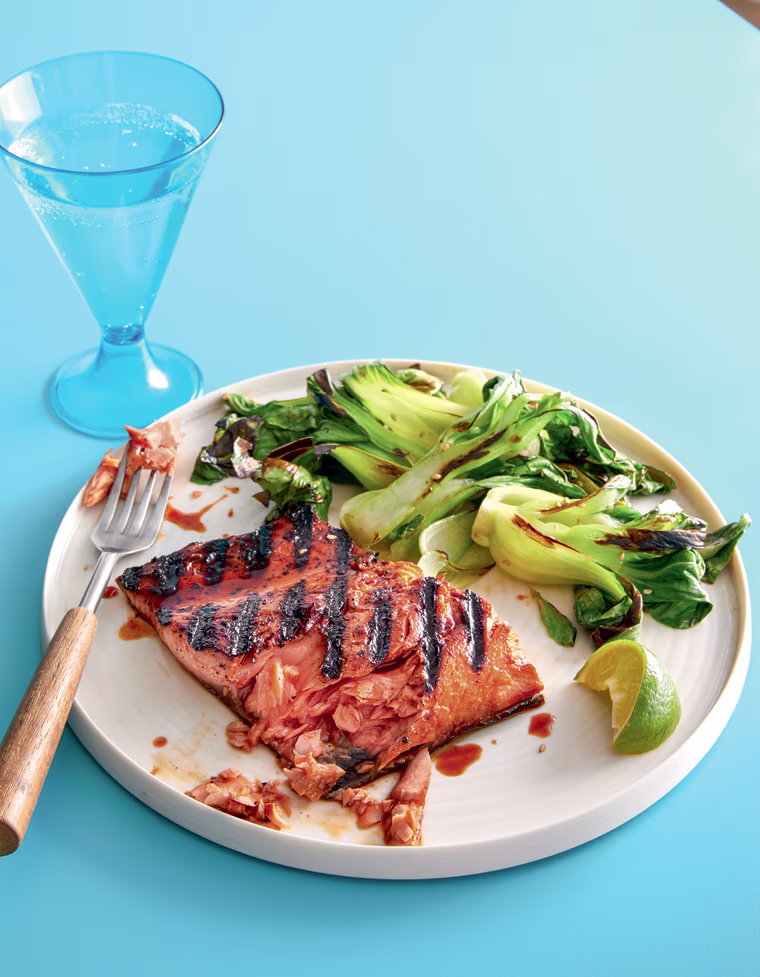 Image: Honey soy grilled salmon