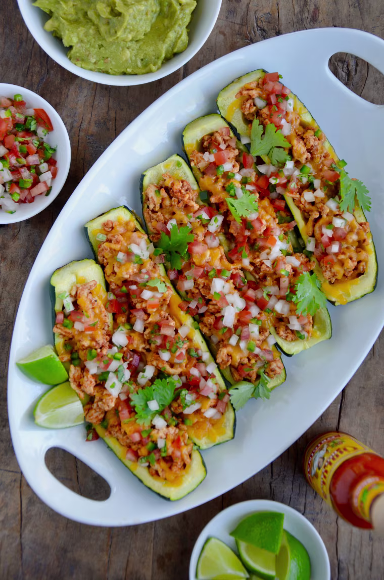Taco Zucchini Boats