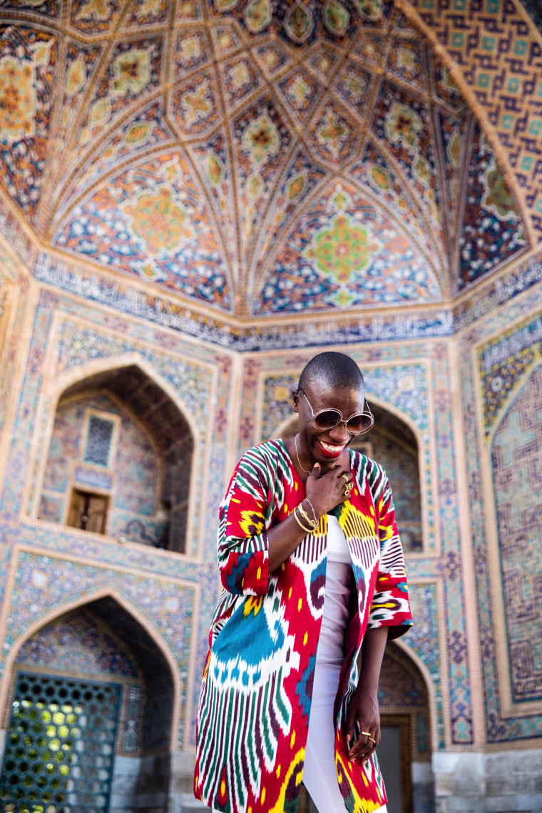 Image: Jessica Nabongo in Uzbekistan.