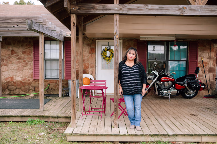 Darlene Velasco at her home in Holly Springs.