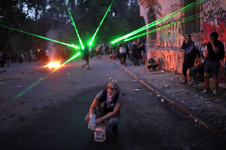 Image: Protest against Chile's government in Santiago