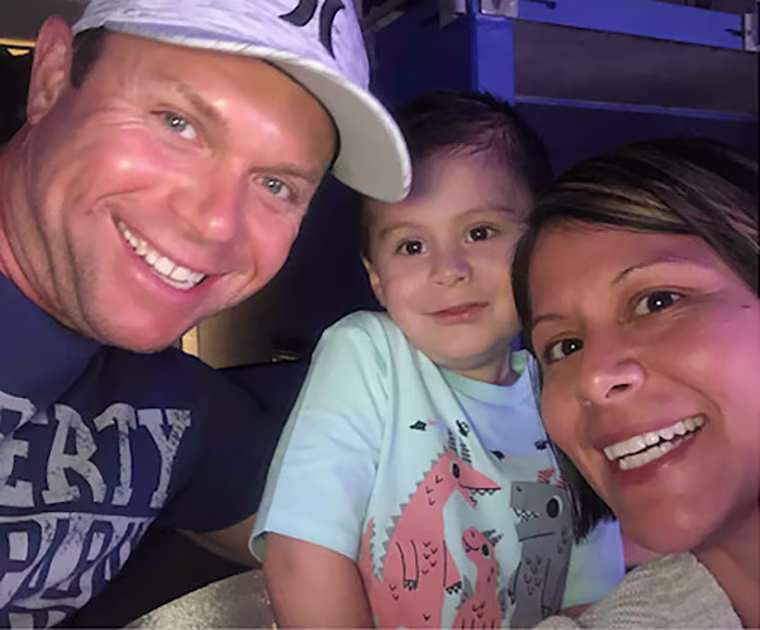 Jeremy and Vivianna Graham with their son, Tristan.