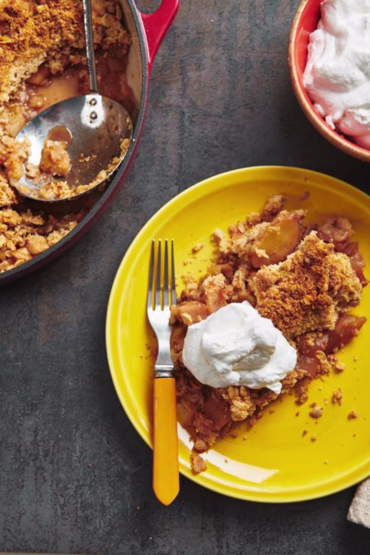 Use any apples that are firm so they will stand up to baking and have a nice texture.