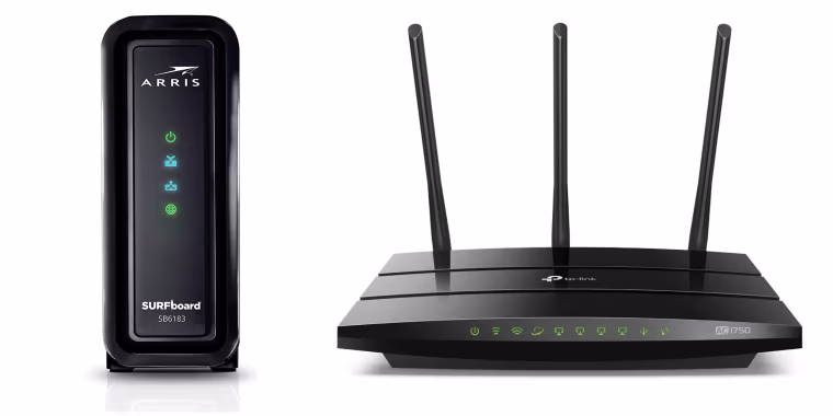 Image: Modem and Router