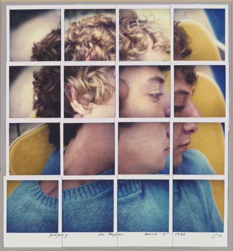 David Hockney, "Gregory. Los Angeles. March 31st 1982" Composite polaroid.