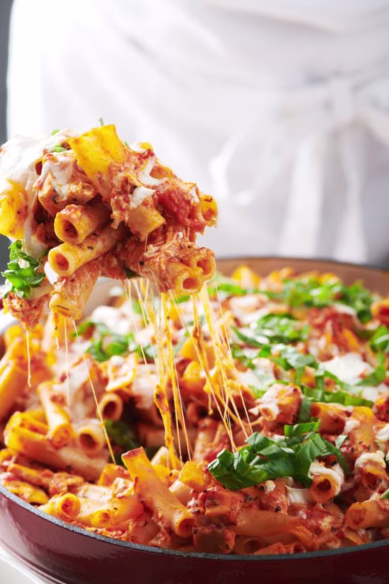 Chicken Parmesan Baked Ziti