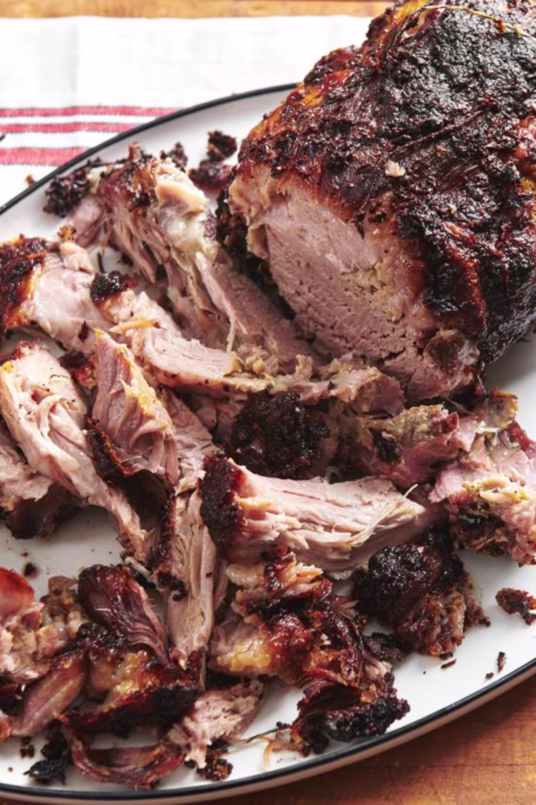 One of the best things about this recipe is you can leave the roast in the very low oven for another hour or two or even three with no repercussions.