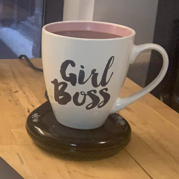 My warm cup of afternoon coffee.