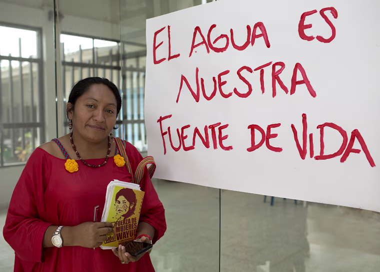 Image: Jakeline Romero, an indigenous rights activist.