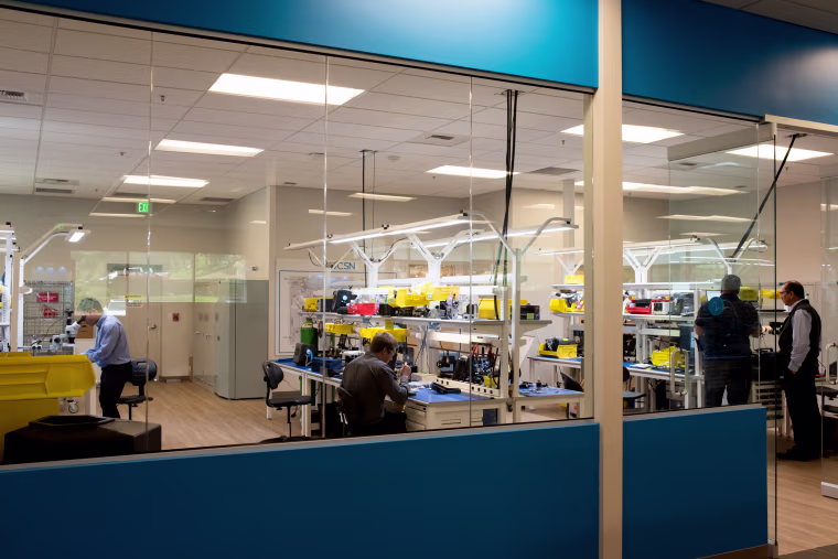 Image: The Ventec Life Systems manufacturing site in Washington is trying to increase production five-fold to meet need from the COVID-19 pandemic.
