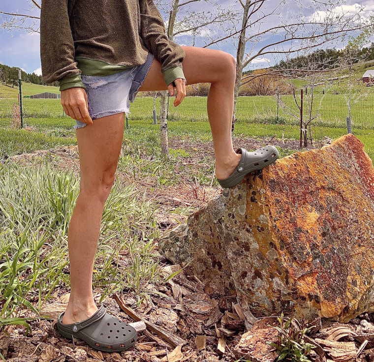 Wearing my Crocs outside in Montana