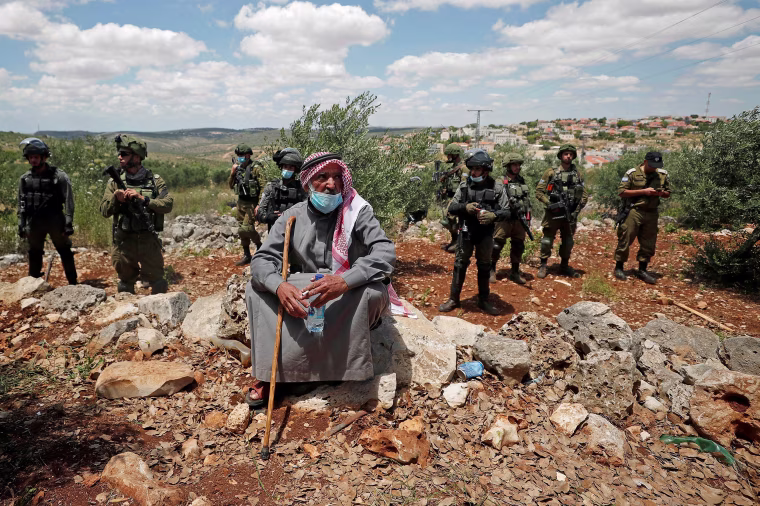 Image: A Palestinian man 