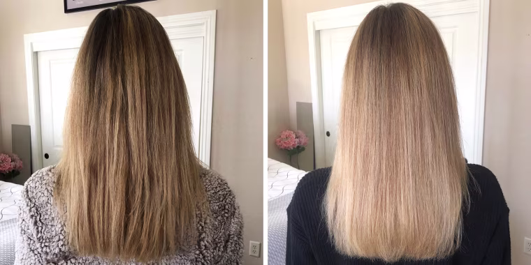 After one dye treatment, I saw a visible change in my hair color and hair texture.