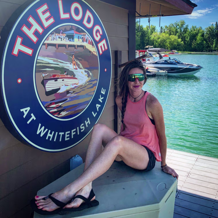 living in my Sanuk Yoga Slings at the lake