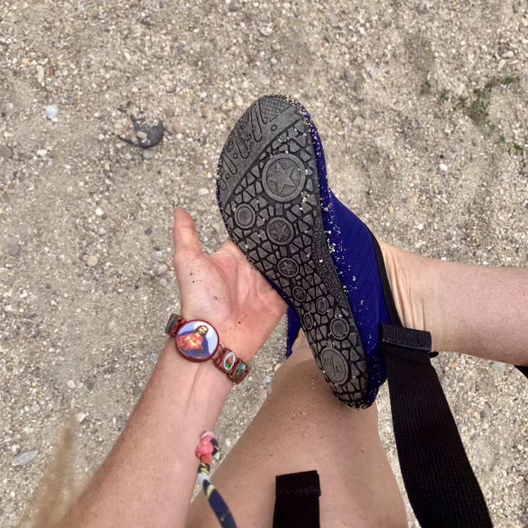 The soles of VIFUUR water shoes