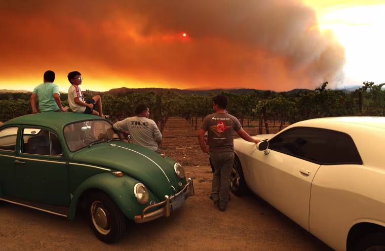 Image: LNU Lightning Complex Fire Burns In Napa County