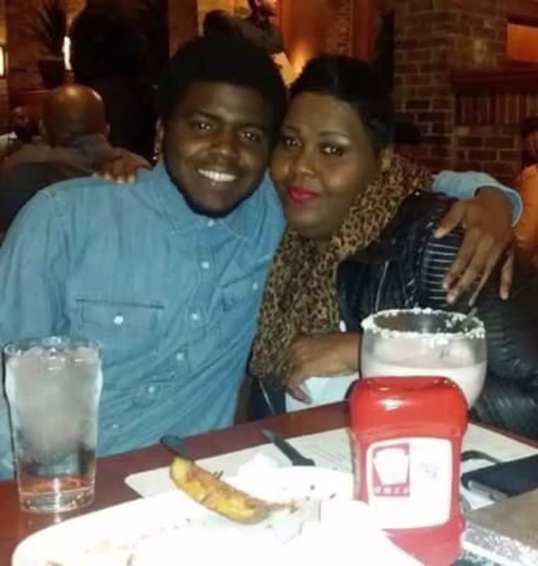 LaDarius and his mother, Anissa.