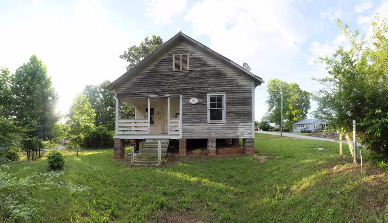 The childhood home of jazz singer Nina Simone in Tryon, N.C.