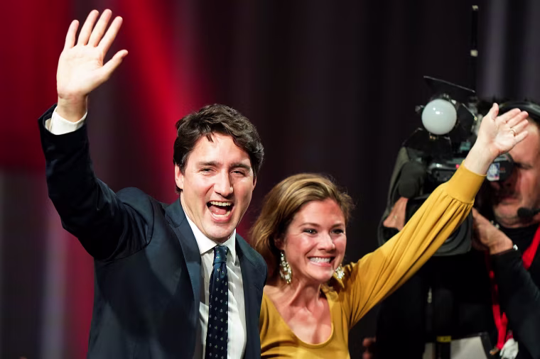 Image: Canadian Prime Minister Justin Trudeau and his wife Sophie Gregoire Trudeau.