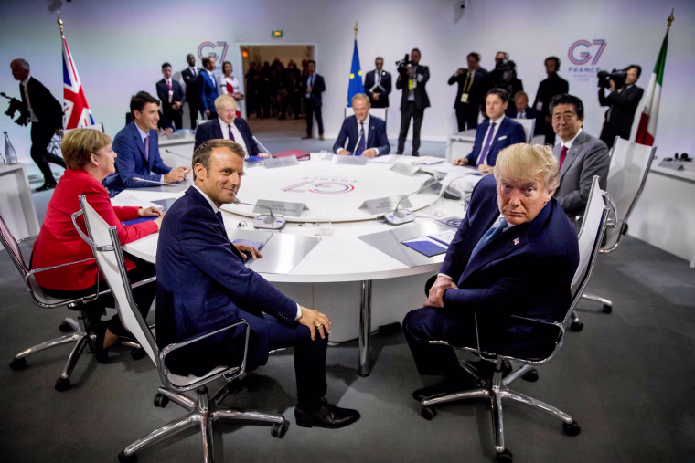 Image: G-7 leaders meet in France