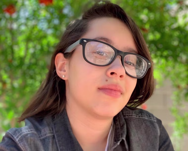 Sol Del Risco, 18, is a first-time voter who plans to vote by mail.