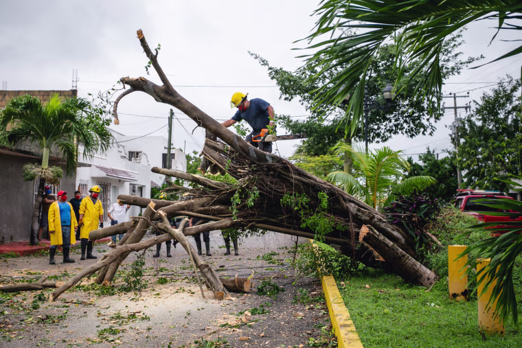 Image: BESTPIX - Hurricane Delta Threatens Mexican Caribbean Coast