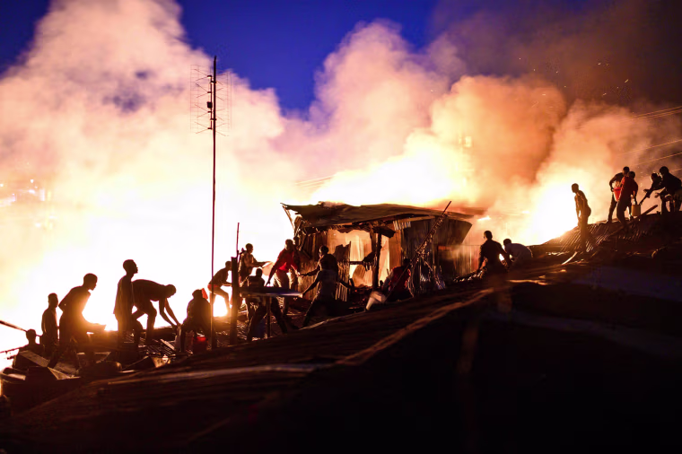 Image: TOPSHOT-KENYA-FIRE