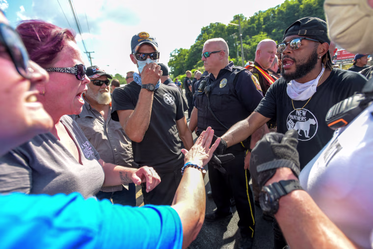 IMAGE: Virginia cross burning
