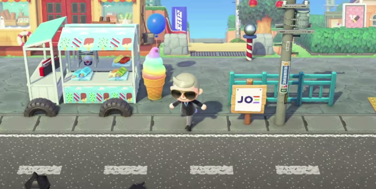 An image of Biden Island in "Animal Crossing: New Horizons"