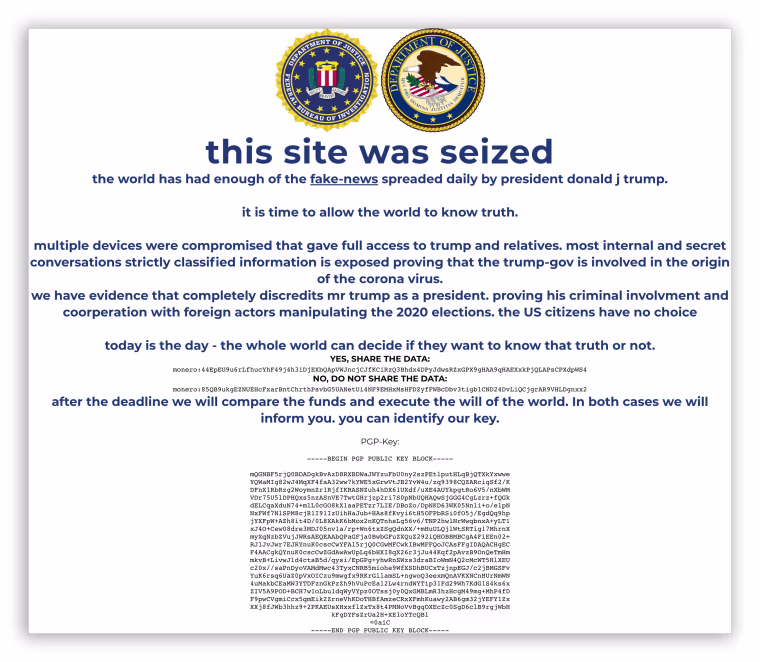 IMAGE: An image of www.donaldjtrump.com