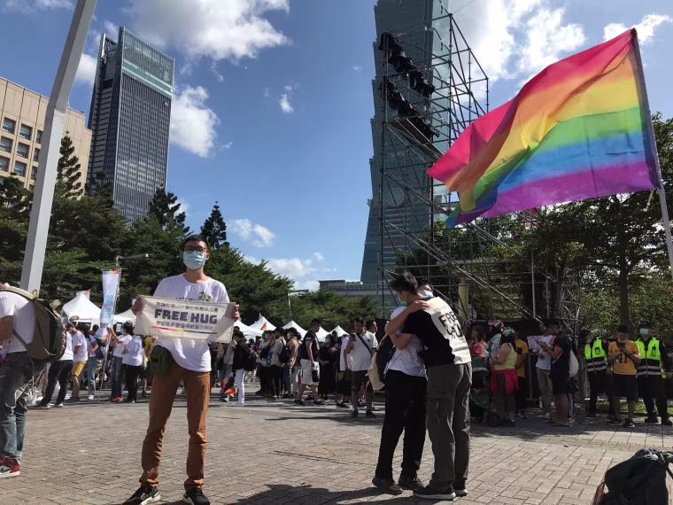 Image: Pride parade in Taipei