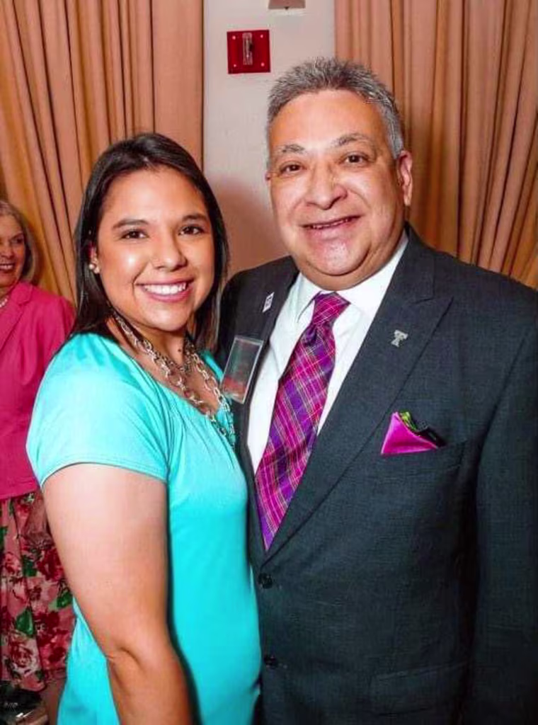 Tasha Sloan with her father, Dr. Fitz.