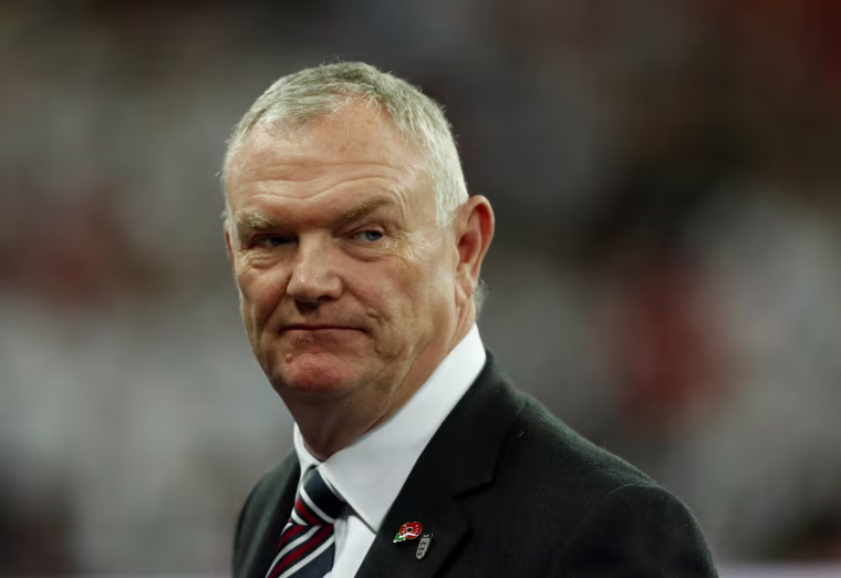 Image: FA chairman Greg Clarke at Wembley Stadium, London.