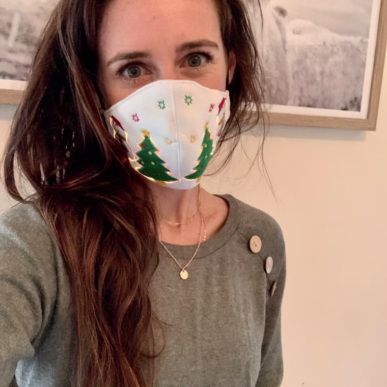 I don't love attention, but I love wearing a mask that makes people smile.