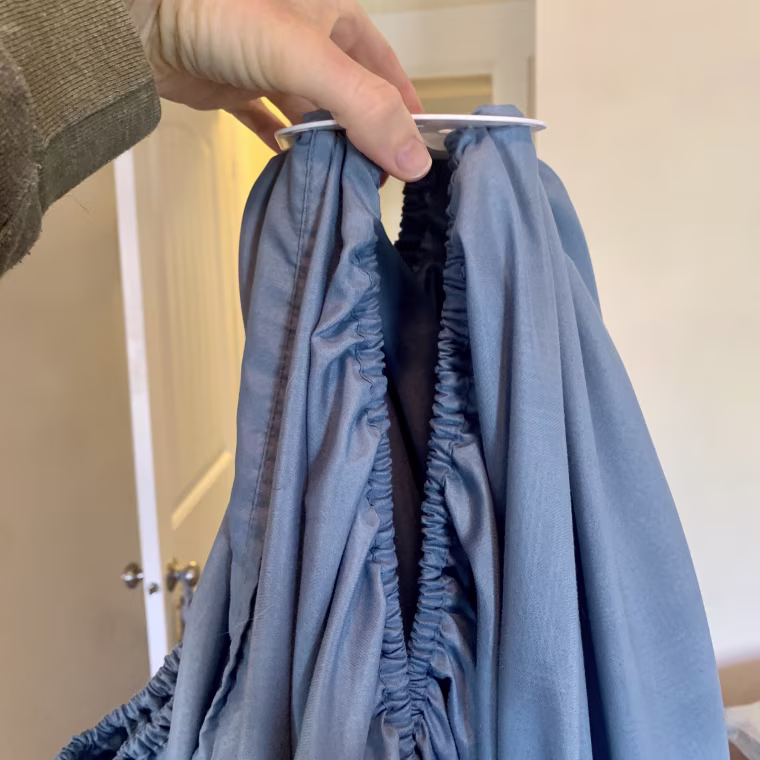 washing my fitted sheet with the Wad-Free for Bed Sheets