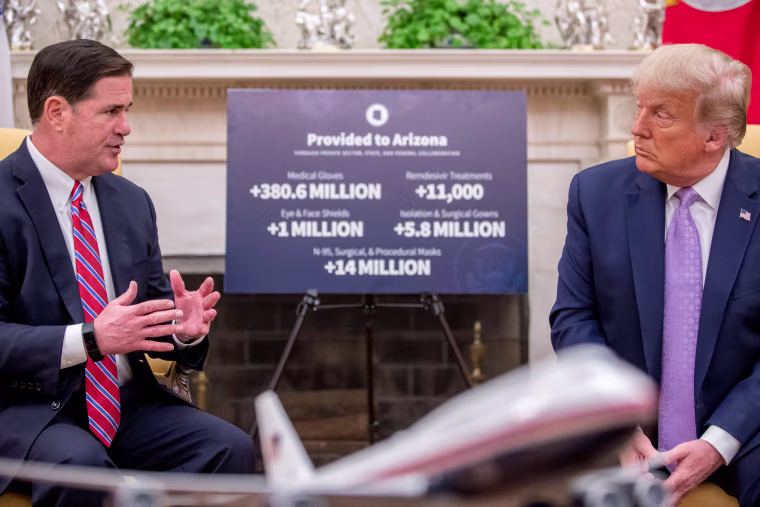U.S. President Trump meets with Arizona Governor Ducey in Washington
