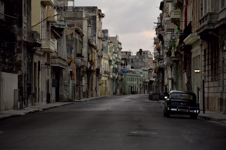 Image: Empty streets in Havana, Cuba.