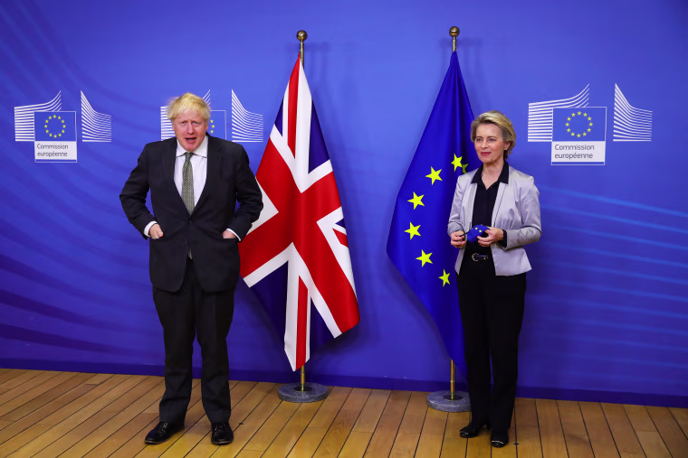 Image: British PM Visits Brussels Ahead Of Brexit Deal Deadline