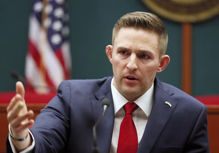 State Rep. David Clark, R-Buford, speaks during a press conference on April 17, 2019, in Atlanta.