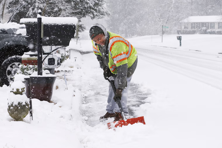 Image: Snow in Mechanicsville, Va.