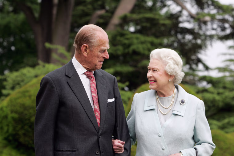 Image: Queen Elizabeth II and Prince Philip re-visit Broadlands to mark their Diamond Wedding Anniversary in Hampshire, England, on Nov. 18, 2007