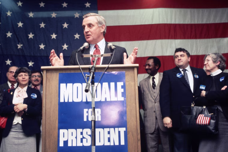 Image: Walter Mondale Campaigning in New York