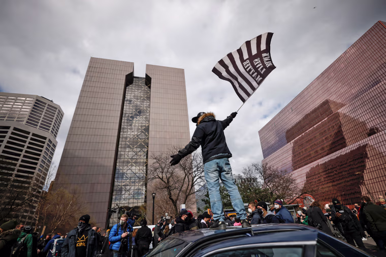 Image: Reaction to the verdict in the trial of former Minneapolis police officer Derek Chauvin